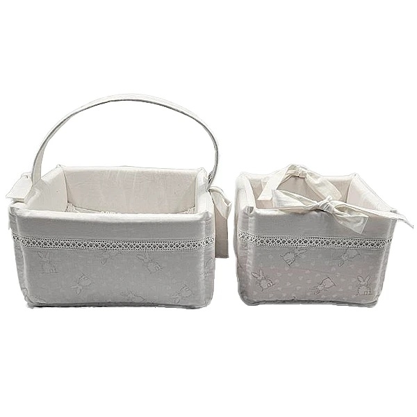 Органайзер NL Baby, 2 шт., біло-сірий (874+842/36132) - Pampik - 2