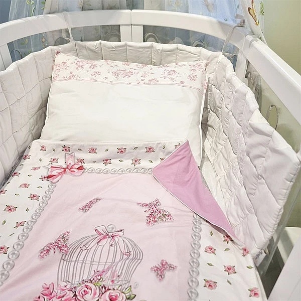 Наволочка NL Baby, 40х60 см, біло-рожевий (828+842/37597) - Pampik - 4