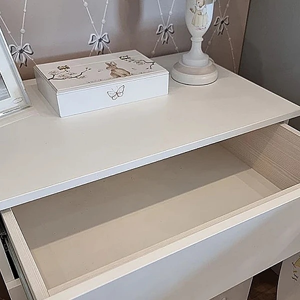 Комод NL Baby, 73x80х46 см, білий з бежевим (3044/37895) - Pampik - 2