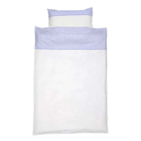 Комплект постельного белья NL Baby, 140х100 см, бело-синий (839+842/37536) - Pampik