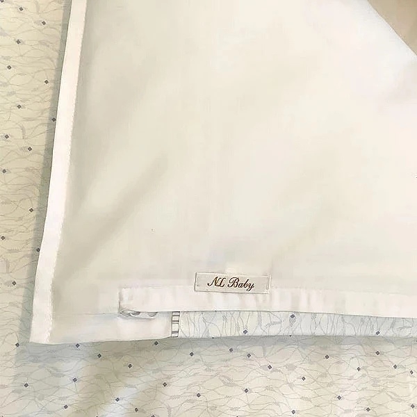 Комплект постільної білизни NL Baby, 140х100 см, біло-блакитний (869+842/33105) - Pampik - 3