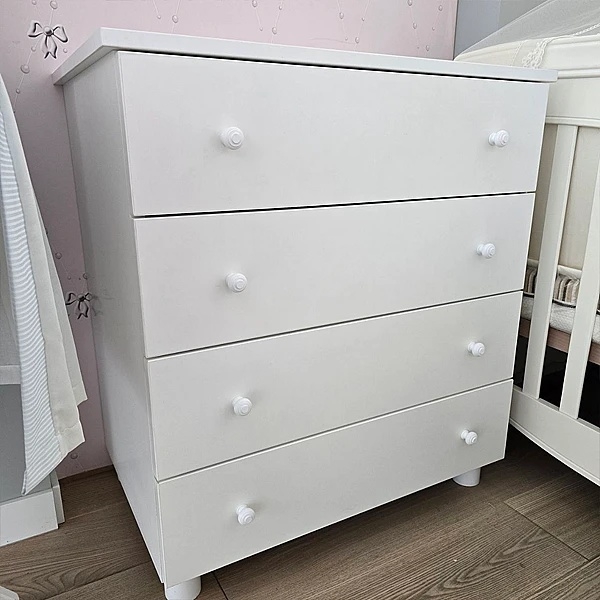 Комод NL Baby, 73x80х46 см, білий (3043/37885) - Pampik - 2