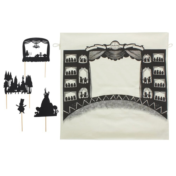 Игровой набор театр теней Moulin Roty, черно-белый (711020/11608) - Pampik