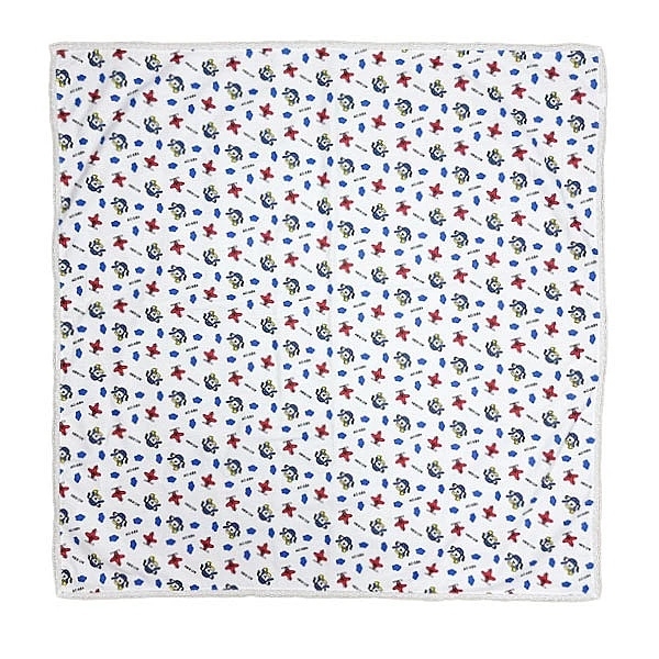 Пелюшка фланелева NL Baby Літак, 90х90 см, біло-синій (36169) - Pampik - 3