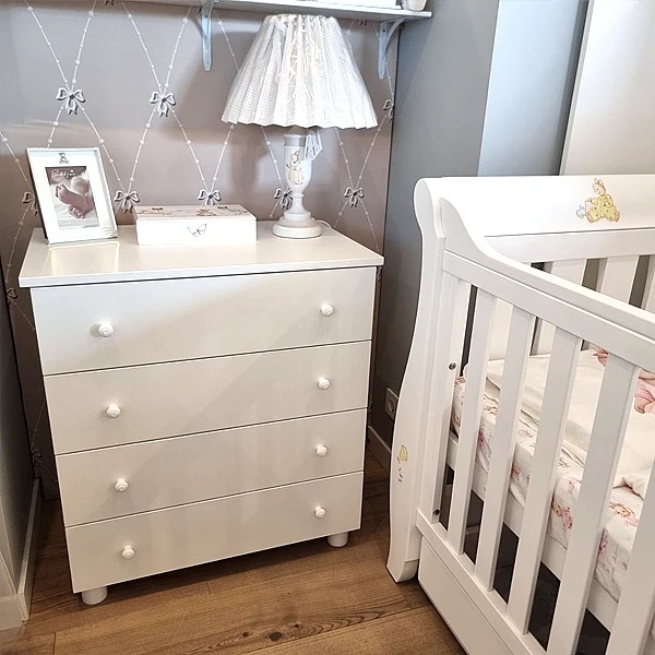 Комод NL Baby, 73x80х46 см, білий (3043/37885) - Pampik - 4