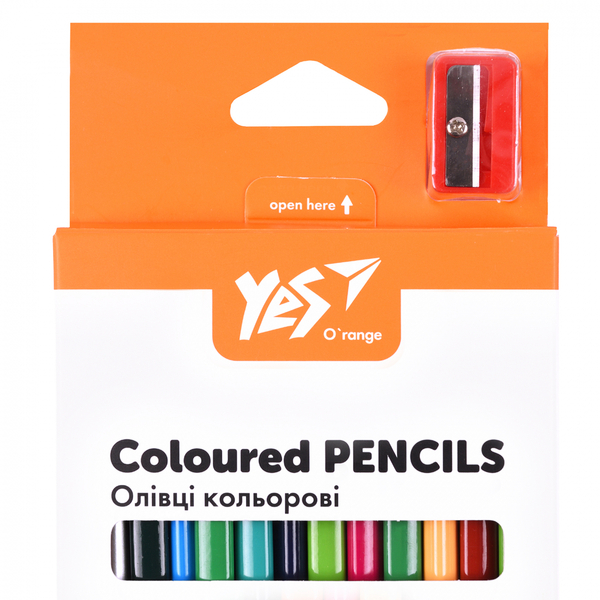 Карандаши цветные Yes Orange Line с точилкой, 18 шт., 36 цветов (290752) - Pampik - 3