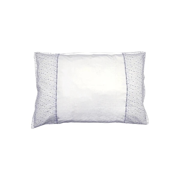 Наволочка NL Baby, 40х60 см, 2 шт., біло-блакитний (869+842/37912) - Pampik - 2