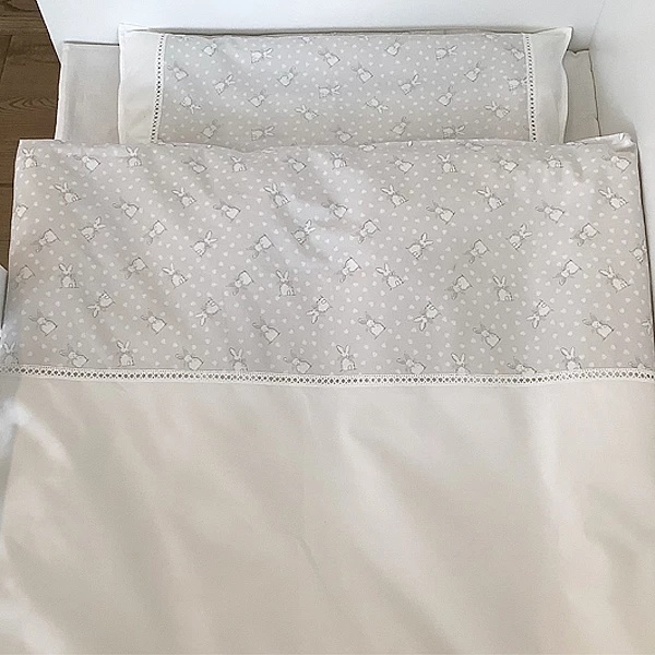 Наволочка NL Baby, 40х60 см, бело-серый (874+842/37566) - Pampik - 3