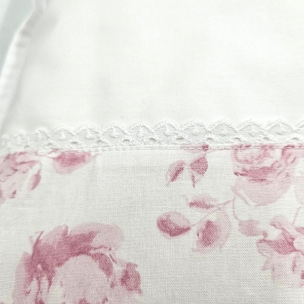 Наволочка NL Baby, 40х60 см, 2 шт., біло-рожевий (828+842/37911) - Pampik - 5