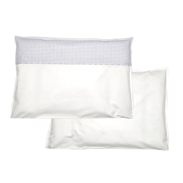 Наволочка NL Baby, 40х60 см, 2 шт., бело-голубой (851+842/38205) - Pampik