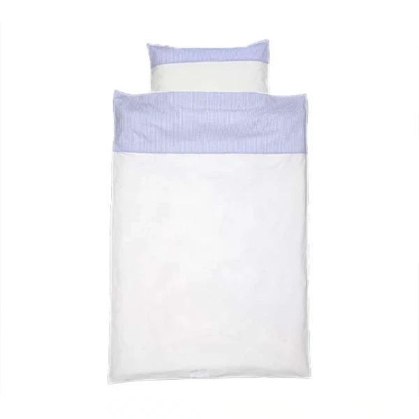 Комплект постільної білизни NL Baby, 100х80 см, біло-синій (839+842/38328) - Pampik