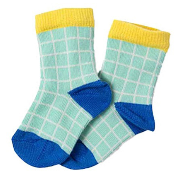 Шкарпетки котонові Moulin Roty, 6-12 місяців, м'ятний (719955/37493) - Pampik