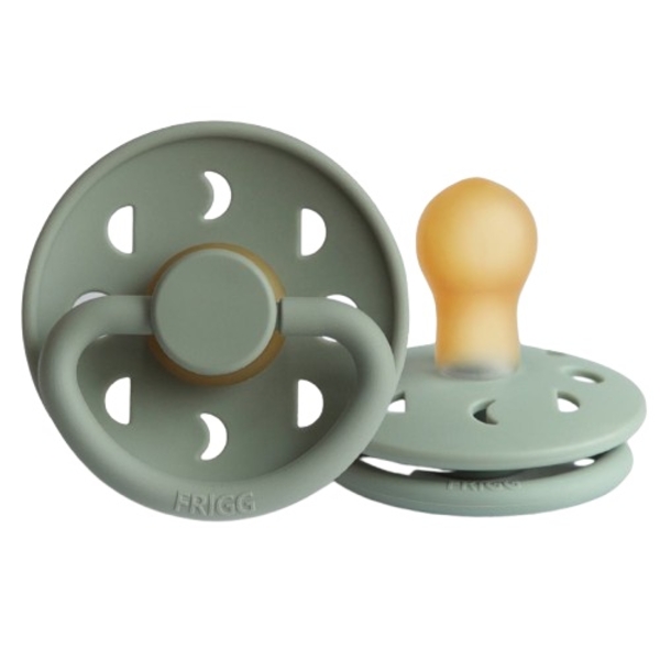 Пустышка латексная Frigg Moon Phase Sage, круглая, size 1, 0-6 мес., зеленый (000579) - Pampik