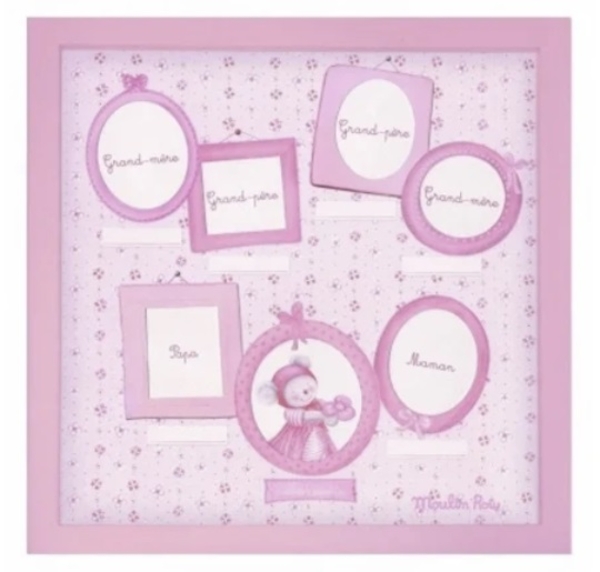 Фоторамка Moulin Roty, рожевий (643343/11767) - Pampik