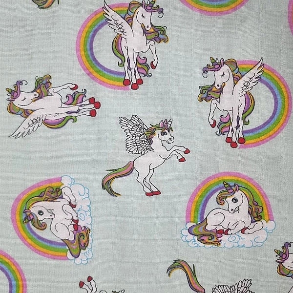 Пеленка муслиновая NL Baby Единорог, 80х80 см, салатовый (31793) - Pampik - 4