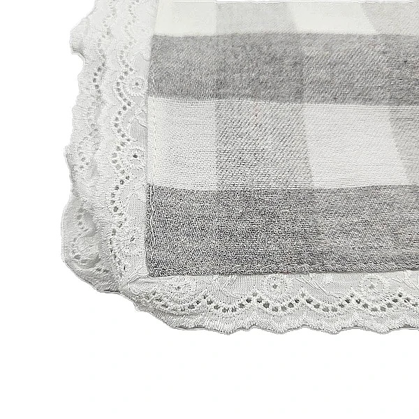 Пелюшка фланелева NL Baby, 80х80 см, біло-сірий (020/38367) - Pampik - 4