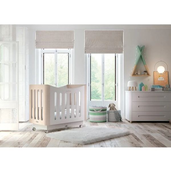 Ліжко електричне Micuna BBsitter, з маятником, 60х120 см, білий з бежевим (26950) - Pampik - 3