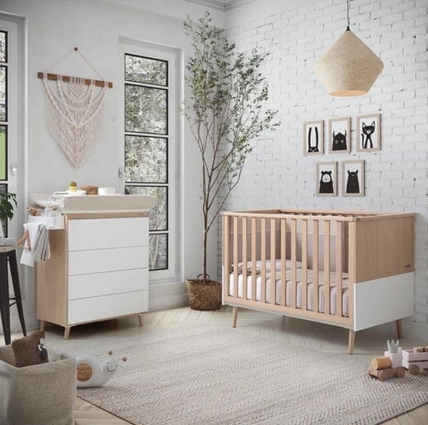 Кровать детская Micuna Big Nature, 70х140 см, бежевый с белым (32223) - Pampik - 5