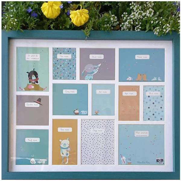 Фоторамка Moulin Roty, 50х41 см, бірюзовий (665141/26414) - Pampik - 2