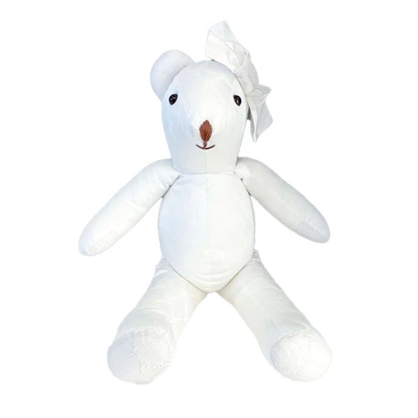 М'яка іграшка NL Baby Ведмідь, 38 см, білий (819/33311) - Pampik