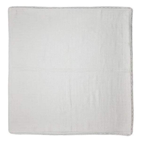 Пеленка муслиновая NL Baby, 80х80 см, белый (0000/25543) - Pampik - 3