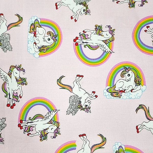 Пеленка муслиновая NL Baby Единорог, 80х80 см, розовый (32587) - Pampik - 4