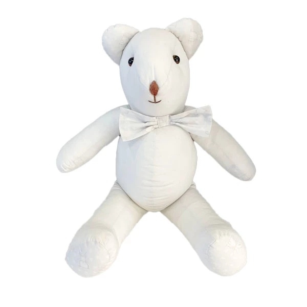 Мягкая игрушка NL Baby Медведь, 38 см, бело-серый (874+875/33307) - Pampik