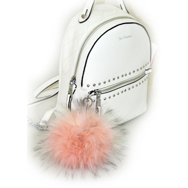 Брелок Yes с пушком Rose, 9 см, розовый (558111) - Pampik - 2