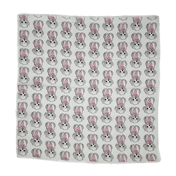 Пелюшка муслінова NL Baby, 80х80 см, біло-рожевий (0000/37542) - Pampik - 3