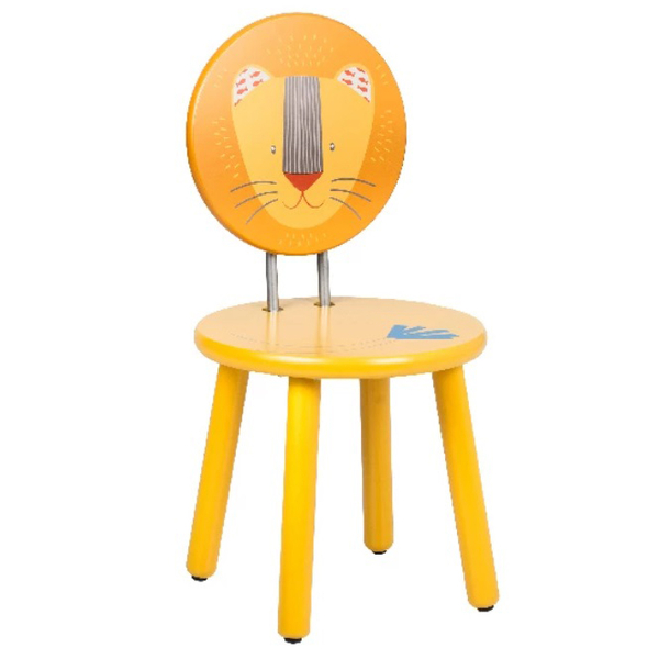 Стілець Moulin Roty Лев, 30х30x54 см, жовтий (658883/26406) - Pampik