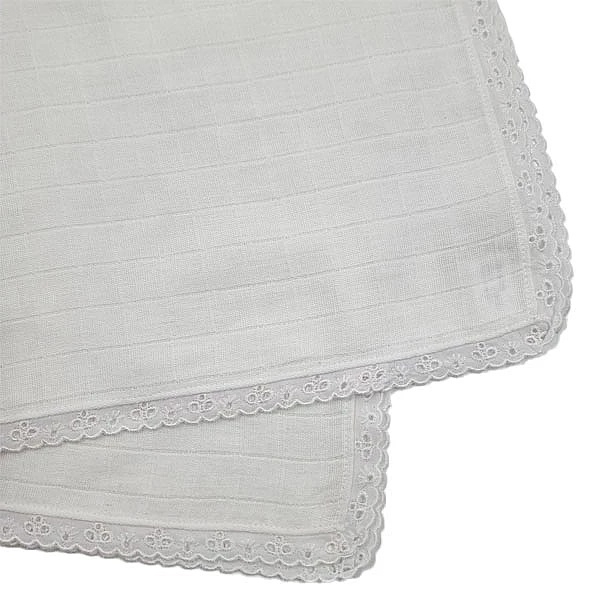 Пеленка муслиновая NL Baby, 80х80 см, белый (0000/25543) - Pampik - 5