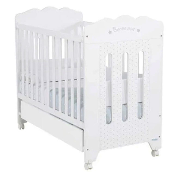Кровать детская Micuna Bonne Nuit, 60х120 см, белый (26922) - Pampik - 2