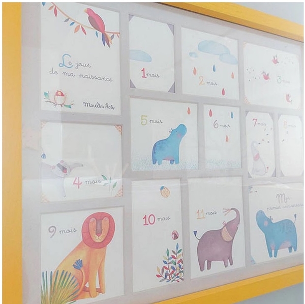 Фоторамка Moulin Roty, 50x41 см, жовтий (658134/26398) - Pampik - 3