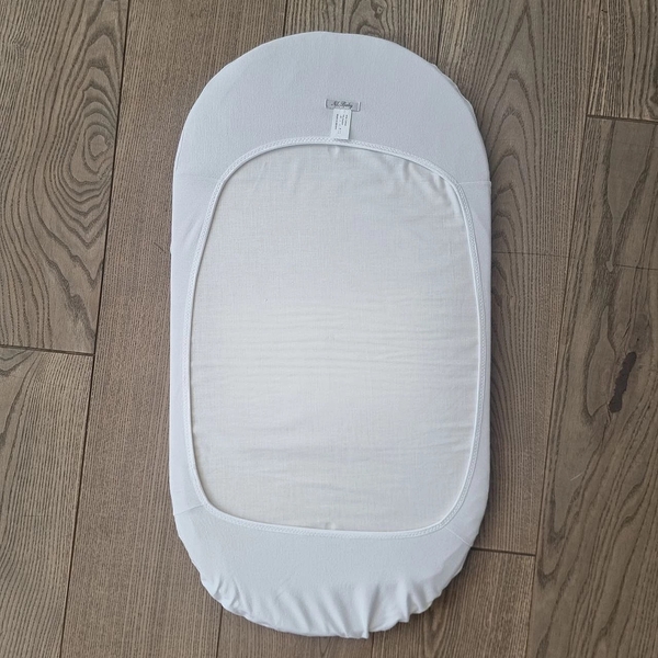 Простыня на резинке NL Baby, трикотаж, 65х30 см, белый (001/34725) - Pampik - 3