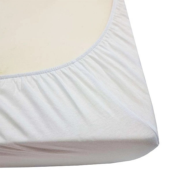 Простирадло на резинці NL Baby, трикотаж, 120х60 см, білий (693571/37031) - Pampik - 3