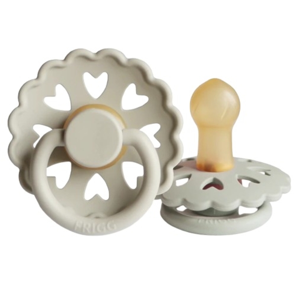 Пустышка латексная Frigg Fairytale X H.C. Andersen Clumsy Hans, круглая, size 1, 0-6 мес., серый (000917) - Pampik