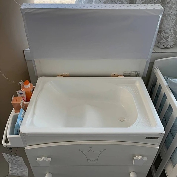 Комод пеленальний Micuna Magic & Mum, 93х79х49 см, білий з бежевим (B-1845/30141) - Pampik - 4