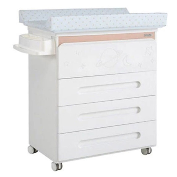 Комод пеленальний Micuna Magic & Mum, 93х79х49 см, білий з бежевим (B-1845/30141) - Pampik