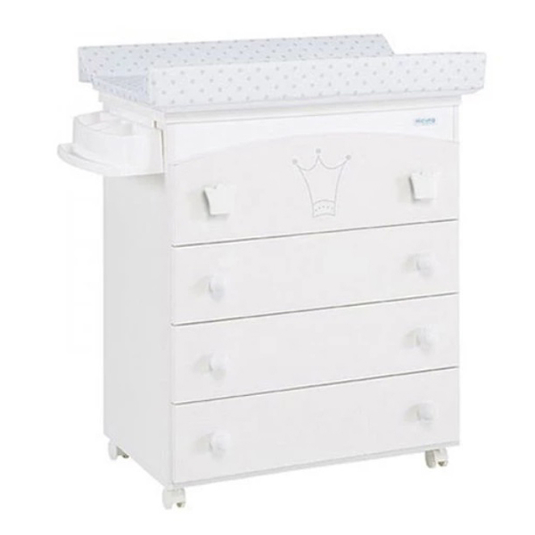 Комод пеленальний Micuna Valentina, 93х79х49 см, білий (B-970/31548) - Pampik