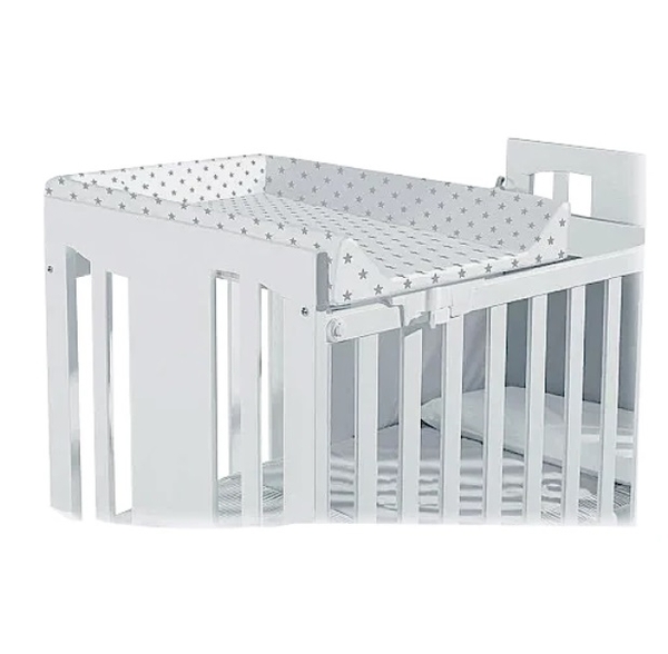 Дошка пеленальна відкидна Micuna Зірки сірі, 50х70 см, білий (CP-744/26986) - Pampik