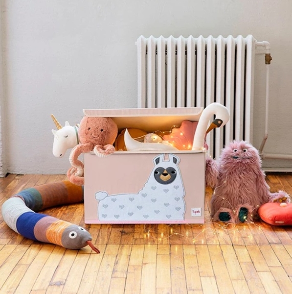 Ящик для зберігання 3 Sprouts Лама, 38x61x37 см, бежевий (ITCLLM/36217) - Pampik - 3