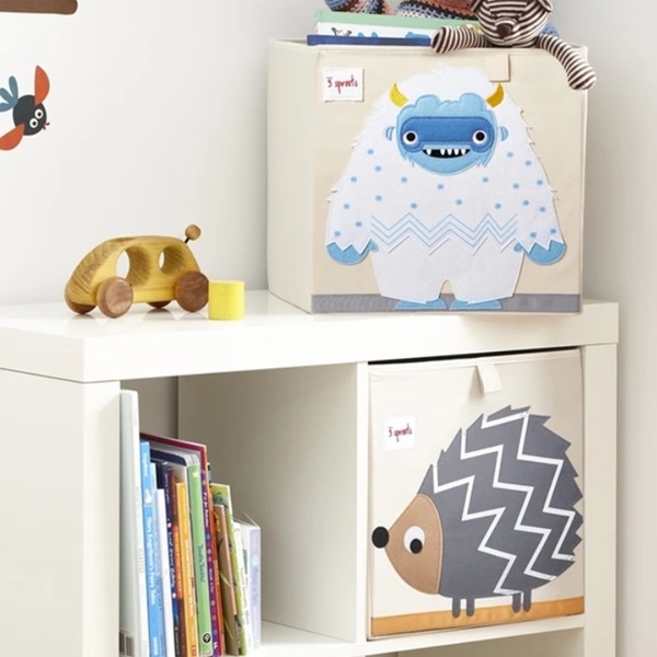 Куб для зберігання 3 Sprouts Єтті, 33х33х33 см, бежевий (IBXYET/36218) - Pampik - 2