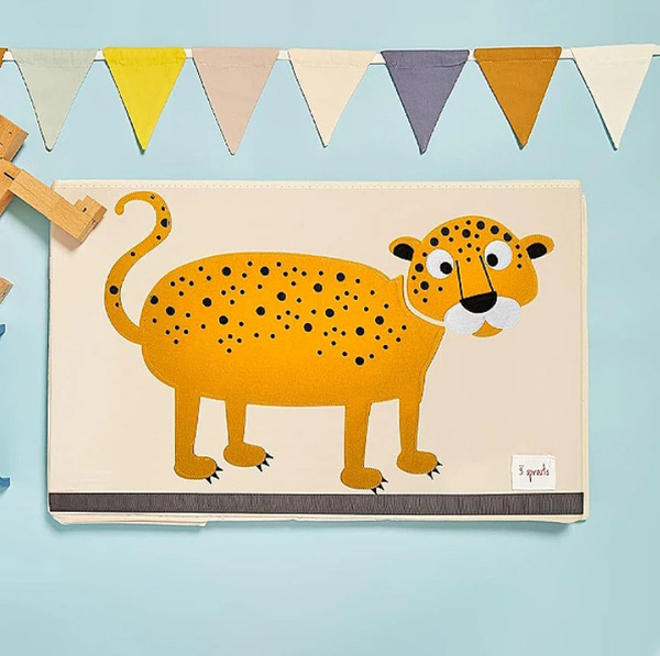 Ящик для зберігання 3 Sprouts Леопард, 38x61x37 см, бежевий (ITCLEO/10759) - Pampik - 2