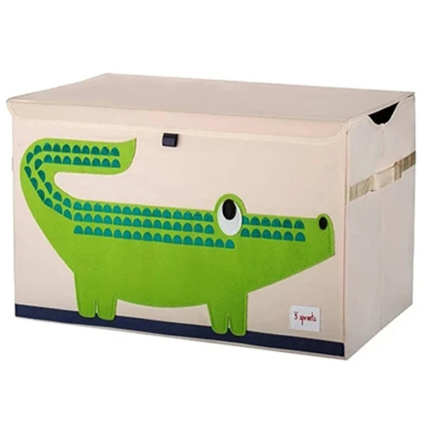 Ящик для зберігання 3 Sprouts Крокодил, 38x61x37 см, бежевий (ITCCRO/14075) - Pampik