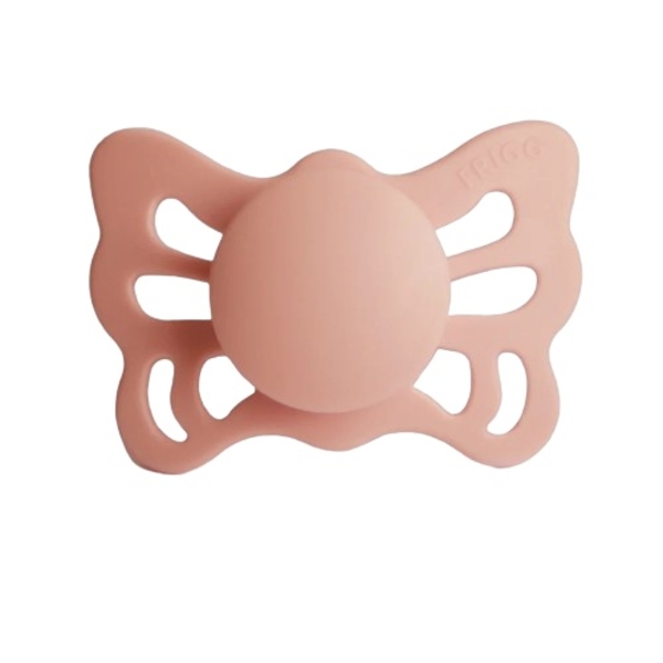 Пустышка силиконовая Frigg Butterfly Pretty in Peach, анатомическая, size 1, 0-6 мес., персиковый (001173) - Pampik