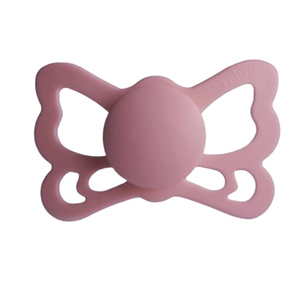 Пустышка силиконовая Frigg Butterfly Cedar, анатомическая, size 2, 6-18 мес., розовый (001166) - Pampik