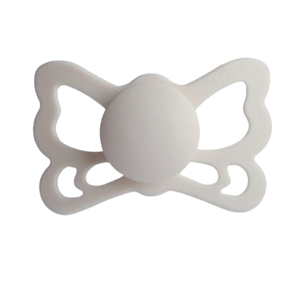Пустышка силиконовая Frigg Butterfly Silver grey, анатомическая, size 2, 6-18 мес., светло-серый (001178) - Pampik