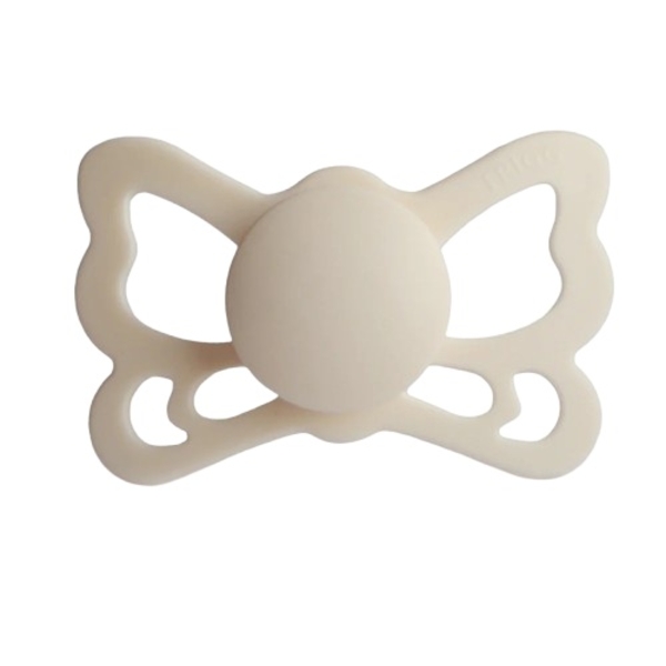 Пустушка силіконова Frigg Butterfly Cream, анатомічна, size 2, 6-18 міс., світло-бежевий (001168) - Pampik