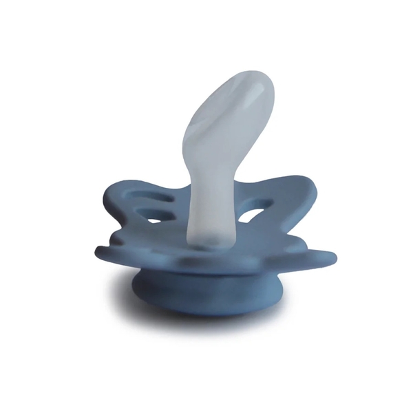 Пустышка силиконовая Frigg Butterfly Slate, анатомическая, size 1, 0-6 мес., синий (001179) - Pampik - 2