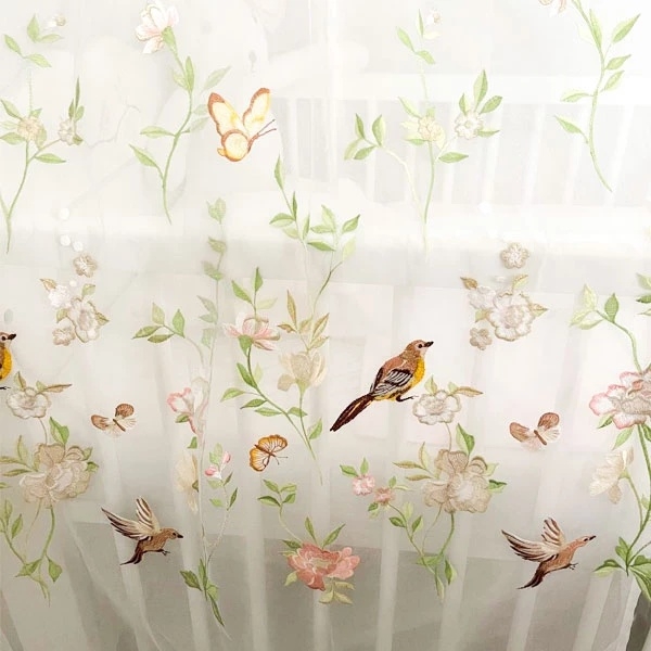 Балдахин NL Baby с вышивкой, 300х170 см, белый (834+924/30659) - Pampik - 6